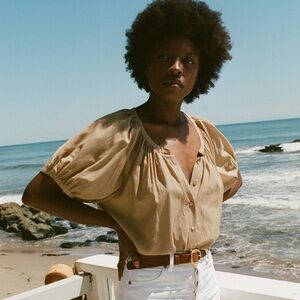 Doen June Top in Driftwood, Size L